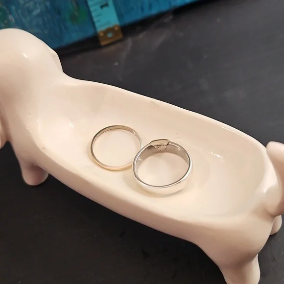 Ceramic Dachshund Jewelry Dish / Holder - Picture 7 of 7